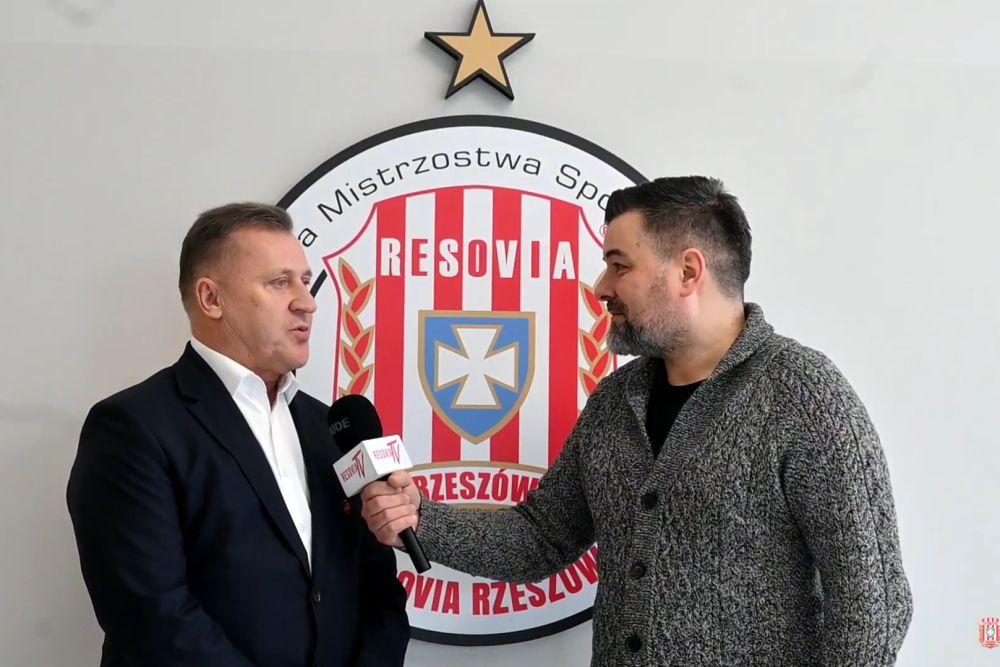 Cezary Kulesza: Rzeszów zasługuje na przyzwoity stadion (fot. Resovia/youtube)