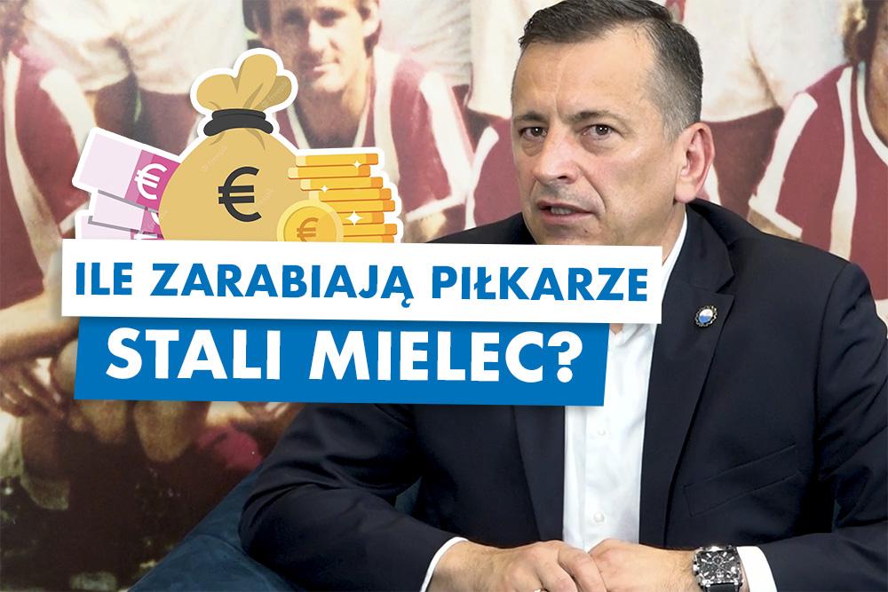 Ile zarabiają piłkarze Stali Mielec? Zapytaliśmy prezesa klubu Jacka Klimka.