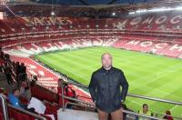 Dariusz Jęczkowski na stadionie Benfiki Lizbona (fot. archiwum prywatne)