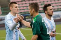 Karpaty Krosno (biało-niebieskie stroje) pierwszy sparing rozegrają 4 lipca z drugoligową Stalą Stalowa Wola (fot. Marcin Pirga)