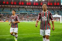 Jednym z piłkarzy, którzy występują obecnie w Fluminense FC jest Ronaldinho (na zdjęciu z prawej).