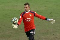 Na zdjęciu Maciej Krakowiak w barwach GKS-u Bełchatów.