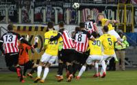 Szymon Kamiński strzela gola na 1-1 dla Motoru Lublin (fot. Motor Lublin / twitter)