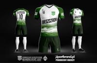 Na zdjęciu przykładowa realizacja strojów od firmy sportbrand.pl - zwycięzca konkursu otrzyma stroje wybranego przez siebie projektu.