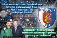 Wołodymyr Bezzubjak gościem specjalnym podczas piątkowych testów Karpat Krosno. (fot. Karol Słomka)