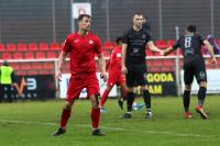 Adrian Liberacki (na zdjęciu) zdobył zwycięską bramkę dla Bytovii Bytów w meczu z Apklan Resovią. (fot. Bytovia Bytów)
