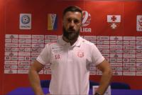 Szymon Grabowski porażkę z Olimpią Elbląg bierze na siebie. (fot. Olimpia TV)