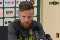 Szymon Szydełko uważa, że jego zespół zagrał dobry mecz. Tylko zabrakło konkretów. (fot. Stal Stalowa Wola)