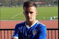 Na zdjęciu Dominik Kulon był zawodnik Karpat Krosno ( Fot. Na Spalonym)