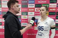 Magdalena Jurczyk cieszy się z awansu do półfinału Pucharu Polski! (fot. własne)