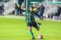 Arkadiusz Ziarko zapewnił Stali Stalowa Wola zwycięstwo w meczu z Sandecją Nowy Sącz (fot. Radek Kuśmierz)