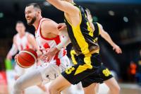 Oleksandr Mishula kolejny raz był najskuteczniejszym zawodnikiem po stronie Resovii (fot. Resovia Rzeszów Koszykówka)