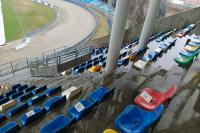 Trybuny na Stadionie Miejskim w Rzeszowie zostały wyczyszczone i przygotowane do kolejnego spotkania (fot. Marcin Deręgowski Wiceprezydent Rzeszowa)