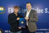 Kacper Sommerfeld został piłkarzem FKS Stali Mielec. (fot. Stal Mielec)