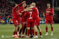 Piłkarze Widzewa Łódź pokonali Zagłębie Lubin po dogrywce i awansowali do 1/8 finału STS Pucharu Polski (fot. Wojciech Czarnociński / widzew.com)