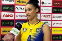 Vanessa Agbortabi była czołową zawodniczką Martizy Plovdiv w meczu z Developresem Rzeszów. (fot. własne)