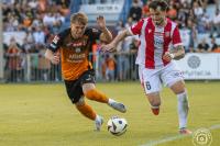 Transmisja meczu Resovia - KSZO Ostrowiec Świętokrzyski, 09.06.2026. Piłkarze Resovii w biało-czerwonych strojach (fot. Paweł Golonka / cwks-resovia.pl)