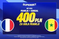 Promocja na MŚ 2026. 400 PLN za gola Francji w meczu z Senegalem