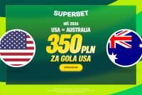 USA - Australia. 350 PLN bonusu za gola Amerykanów na MŚ 2026
