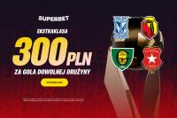 Ekstraklasa. Postaw 2 zł na gola dowolnej drużyny i wygraj 300 PLN!