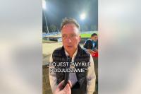Na zdjęciu Dariusz Słowiński, wiceprezes Polonii Piła (fot. facebook.com/KibicePoloniiPila)