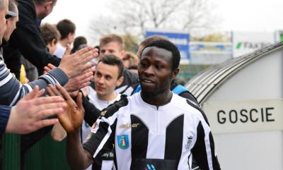 Mouhamadou Traore przez ostatni rok bronił barw Sandecji Nowy Sącz (fot. Jarosław Para / sandecja.com.pl)