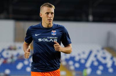 Patryk Fryc znów zagrał w Mielcu. W piątkowym meczu Termalica Bruk-Bet Nieciecza - Zagłębie Lubin rozegrał pełne 90 minut (fot. Marcin Pirga)