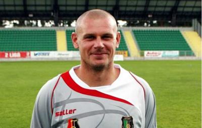 Tomasz Wietecha był bohaterem Stalówki w meczu z Piastem Gliwice (fot. stalowka.pl)