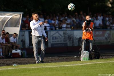 Oprócz nowego trenera Karpaty Krosno będą miały także nowego dyrektora sportowego. Nazwisko nowego szkoleniowca, następcy Szymona Szydełko (na zdjęciu), oficjalnie zostanie potwierdzone w środę (fot. Marcin Pirga)