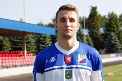 Dawid Zawiślak w nadchodzącej rundzie będzie bronił barw czwartoligowych Błękitnych Ropczyce (fot. tomasovia.tomaszow.info)