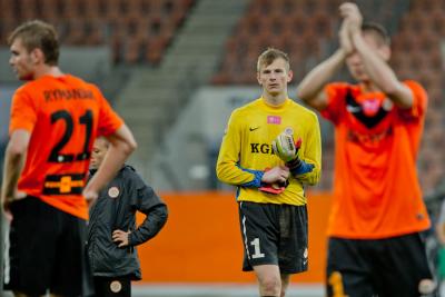 Bramkarz Marek Kozioł zadebiutował w Ekstraklasie w barwach Zagłębia Lubin (fot. zaglebie.com)