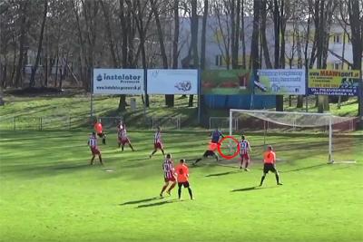 Orzeł Przeworsk - Piast Tuczempy: Wojciech Tołpa zdobył gola ręką? [WIDEO]
