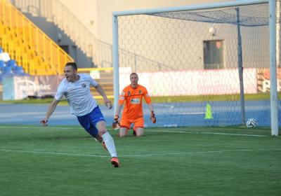 Szymon Sobczak w 90. minucie zapewnił Stali Mielec punkt w meczu z Bytovią (fot. archiwum)