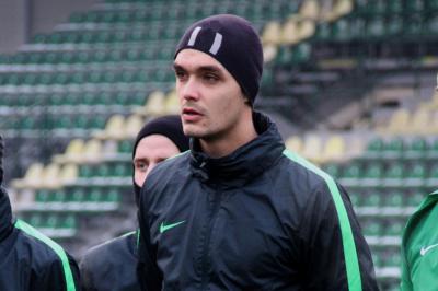 Bartosz Waleńcik na treningu MSK Żylina (fot. mskzilina.sk)