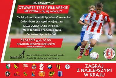 Testy w Resovii już w niedzielę