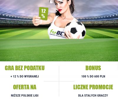 Obstawiaj mecze III i IV ligi w forBET. Nowi gracze dostają 2 razy więcej!