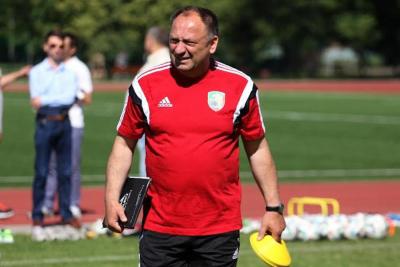 Na zdjęciu Ryszard Kuźma, nowy trener Partizana Bardejov (fot. partizanbj.sk)