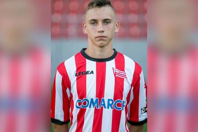 Na zdjęciu Sylwester Lusiusz w barwach Cracovii.