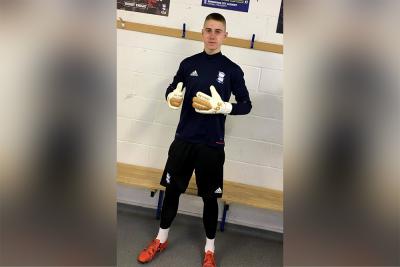 Kacper Bieszczad, były bramkarz Beniaminka Krosno, może być zadowolony z testów w angielskim Birmingham City FC.