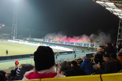 Kibice Stali zaprezentowali bardzo ciekawą oprawę (fot. Konrad War)