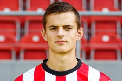 Patryk Sobuś to lider klasyfikacji strzelców Klasy O Rzeszów. W przeszłości grał w Cracovii. (fot. Cracovia)