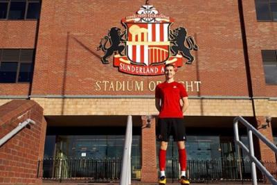 Kacper Kopczak był testowany przez Sunderland. (fot. Sunderland)