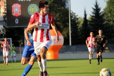 Kamil Antonik wszedł na boisko w drugiej połowie sparingu z Elaną Toruń(fot. archiwalna)
