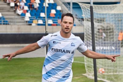 Grzegorz Goncerz zdobył gola na 2-0 w meczu z Lechem II Poznań. (fot. Stal Rzeszów)