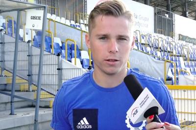 Grzegorz Tomasiewicz jest pełen optymizmu przed meczem z GKS Jastrzębie. (fot. Stal Mielec)