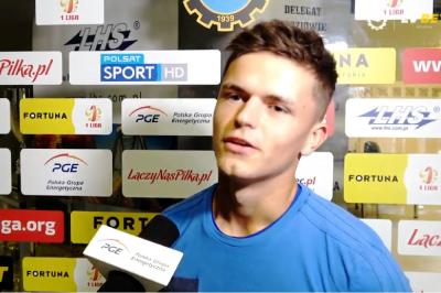Szymon Stasik upatruje szansy w meczu z Sandecją Nowy Sącz w słabej obronie przeciwnika. (fot. Stal Mielec)