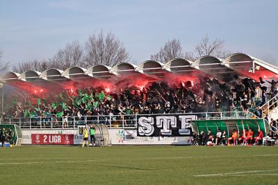 Oprawa kibiców na meczu Stal Stalowa Wola - Widzew Łódź [ZDJĘCIA]
