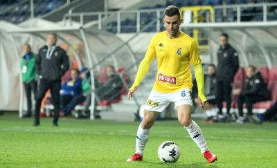 Tomasz Swędrowski z Motoru Lublin (na zdjęciu) został przez Was wybrany najlepszym pomocnikiem 3 ligi grupy IV w rundzie jesiennej sezonu 2019/2020 (fot. Tomasz Lewtak / Motor Lublin)