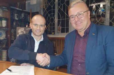 Leszek Gubernat (po prawej) nie jest już prezesem RzTŻ Rzeszów. (fot. RzTŻ Rzeszów)