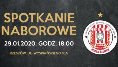 Spotkanie naborowe do SMS Resovia